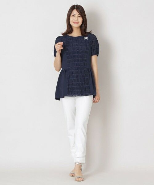 TO BE CHIC (大きいサイズ) / トゥー ビー シック (オオキイサイズ) その他トップス | 【L】ジャカードタック チュニック | 詳細2