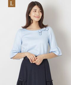 TO BE CHIC (大きいサイズ) / トゥー ビー シック (オオキイサイズ) その他トップス | 【L】配色ピコ カットソープルオーバー