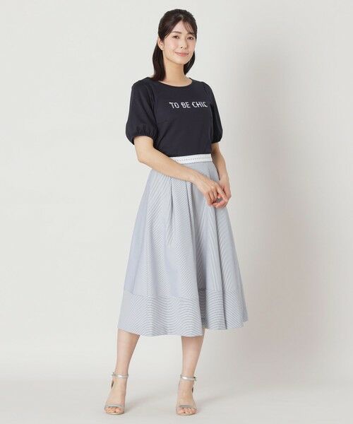 TO BE CHIC (大きいサイズ) / トゥー ビー シック (オオキイサイズ) その他トップス | 【L】ビジュー ロゴカットソー | 詳細3