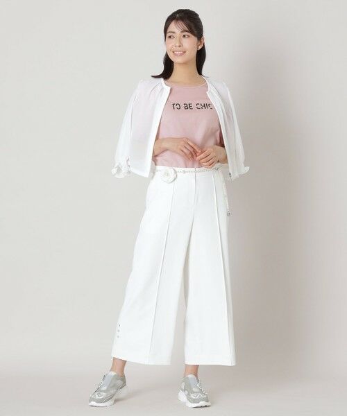 TO BE CHIC (大きいサイズ) / トゥー ビー シック (オオキイサイズ) その他トップス | 【L】ビジュー ロゴカットソー | 詳細2