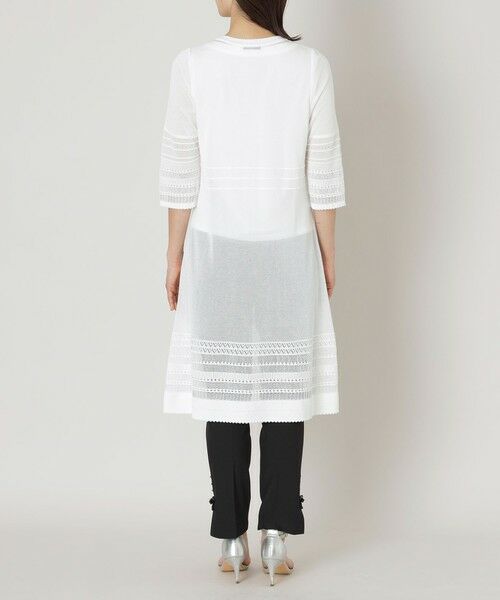 TO BE CHIC (大きいサイズ) / トゥー ビー シック (オオキイサイズ) ブルゾン | 【L】透かし編み ロングカーディガン | 詳細5