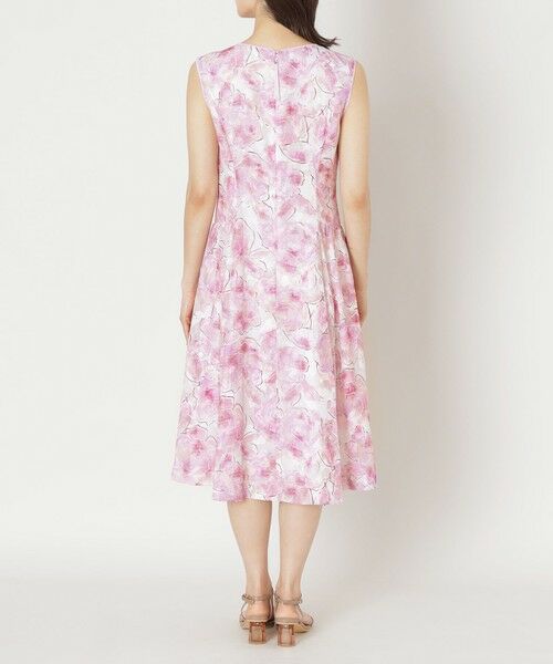 TO BE CHIC (大きいサイズ) / トゥー ビー シック (オオキイサイズ) ロング・マキシ丈ワンピース | 【L】ローズプリントジャカード ワンピース | 詳細6