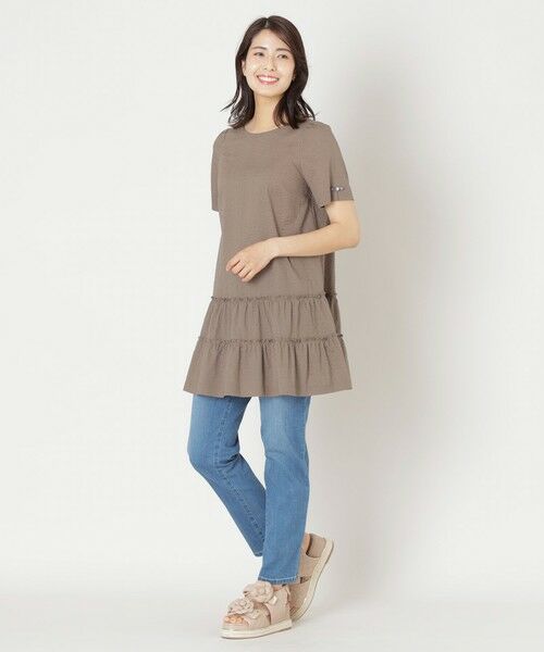 TO BE CHIC (大きいサイズ) / トゥー ビー シック (オオキイサイズ) その他トップス | 【L】ウェーブローン ティアードチュニック | 詳細3