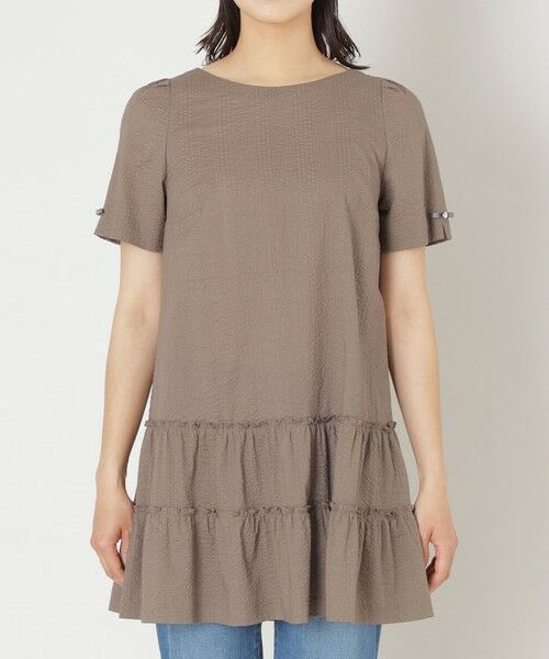 TO BE CHIC (大きいサイズ) / トゥー ビー シック (オオキイサイズ) その他トップス | 【L】ウェーブローン ティアードチュニック | 詳細4