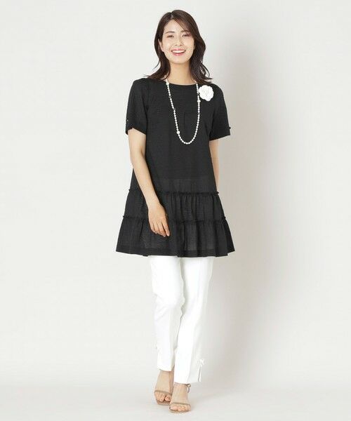 TO BE CHIC (大きいサイズ) / トゥー ビー シック (オオキイサイズ) その他トップス | 【L】ウェーブローン ティアードチュニック | 詳細1