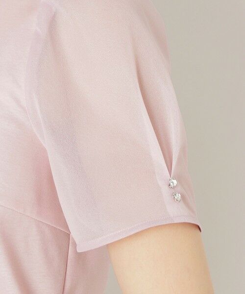 TO BE CHIC (大きいサイズ) / トゥー ビー シック (オオキイサイズ) その他トップス | 【L】リボンネック スリーブコンビカットソー | 詳細7