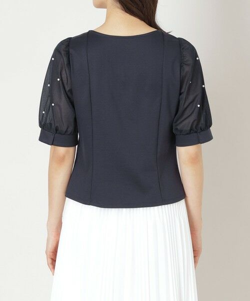 TO BE CHIC (大きいサイズ) / トゥー ビー シック (オオキイサイズ) その他トップス | 【L】ドットパールスリーブ カットソー | 詳細7