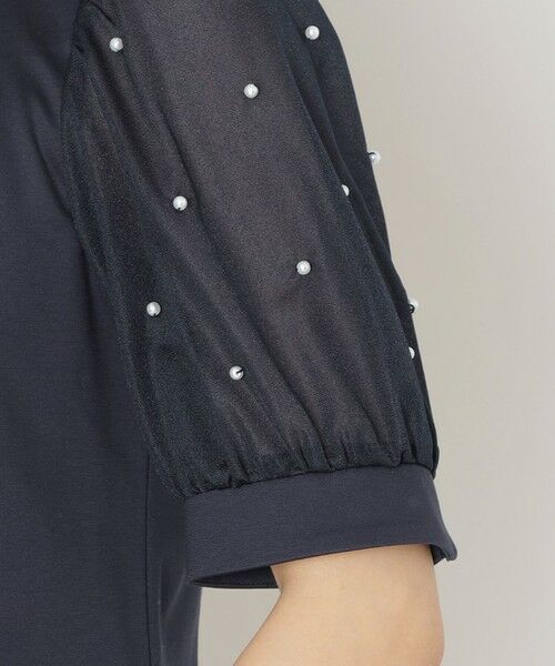 TO BE CHIC (大きいサイズ) / トゥー ビー シック (オオキイサイズ) その他トップス | 【L】ドットパールスリーブ カットソー | 詳細8