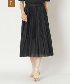 to be chic 黒 プリーツ ロングスカート 40 L to be chic 黒 プリーツ ロングスカート 40 L