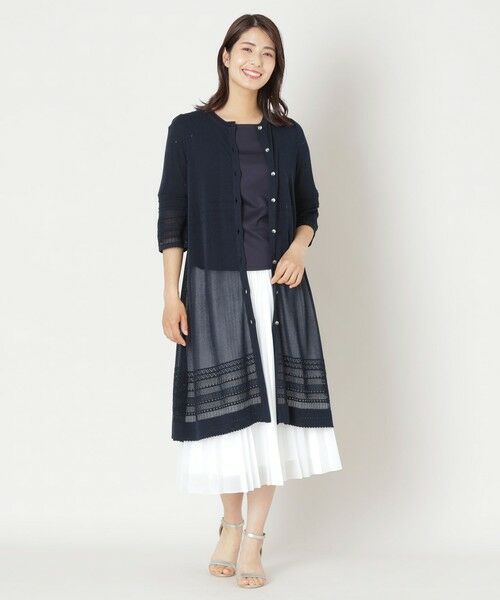 TO BE CHIC (大きいサイズ) / トゥー ビー シック (オオキイサイズ) ロング・マキシ丈スカート | 【L】シアーマルチプリーツ スカート | 詳細3