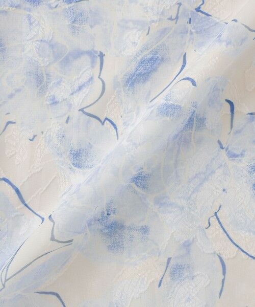 TO BE CHIC (大きいサイズ) / トゥー ビー シック (オオキイサイズ) ロング・マキシ丈スカート | 【L】ローズプリントジャカードフレアスカート | 詳細8