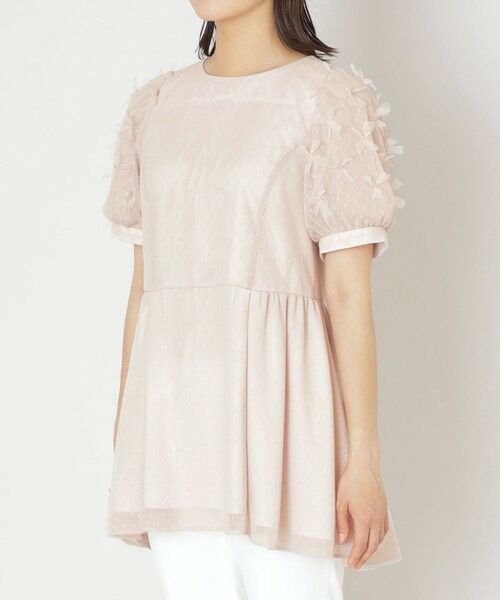 TO BE CHIC (大きいサイズ) / トゥー ビー シック (オオキイサイズ) その他トップス | 【L】リボンチュール チュニックブラウス | 詳細3