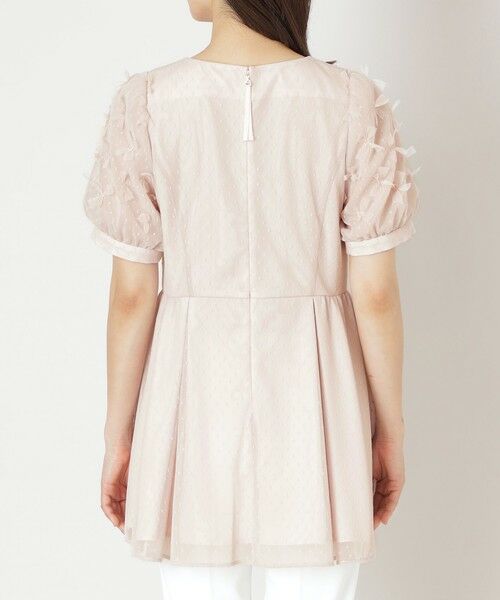 TO BE CHIC (大きいサイズ) / トゥー ビー シック (オオキイサイズ) その他トップス | 【L】リボンチュール チュニックブラウス | 詳細4