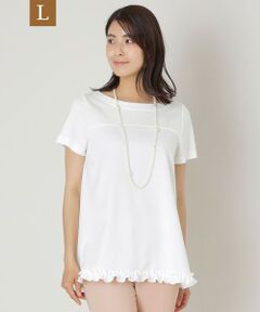 TO BE CHIC (大きいサイズ) / トゥー ビー シック (オオキイサイズ) その他トップス | 【L】サテンコンビ チュニック