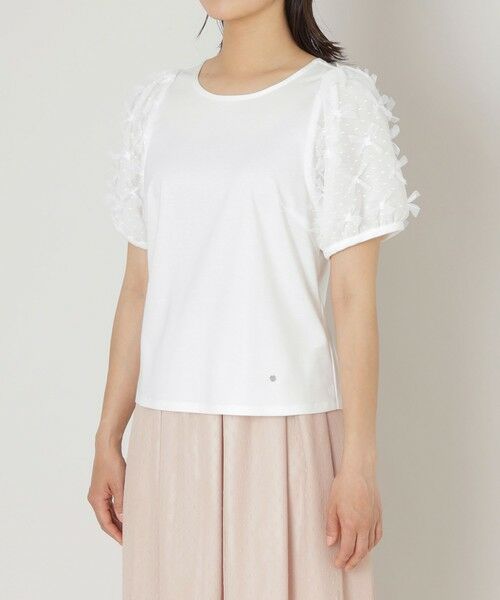 TO BE CHIC (大きいサイズ) / トゥー ビー シック (オオキイサイズ) その他トップス | 【L】リボンチュール カットソー | 詳細3