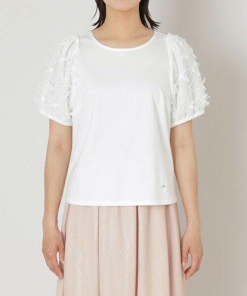 TO BE CHIC (大きいサイズ) / トゥー ビー シック (オオキイサイズ) その他トップス | 【L】リボンチュール カットソー | 詳細2