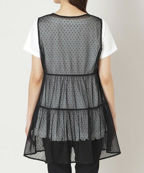 TO BE CHIC (大きいサイズ) / トゥー ビー シック (オオキイサイズ) その他トップス | 【L】ドットチュール ジレ | 詳細4
