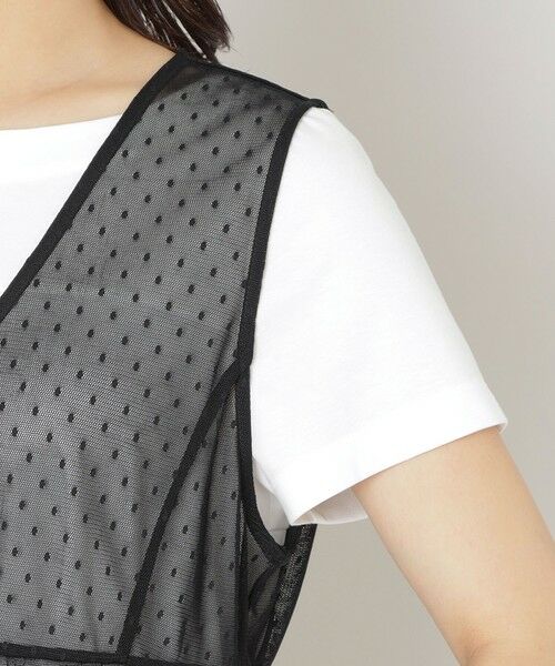 TO BE CHIC (大きいサイズ) / トゥー ビー シック (オオキイサイズ) その他トップス | 【L】ドットチュール ジレ | 詳細5