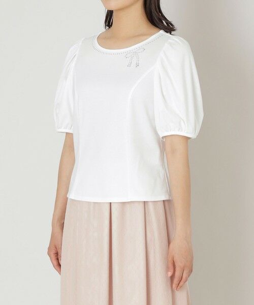 TO BE CHIC (大きいサイズ) / トゥー ビー シック (オオキイサイズ) その他トップス | 【L】リボンネック プルオーバーカットソー | 詳細3