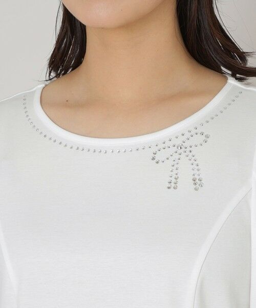 TO BE CHIC (大きいサイズ) / トゥー ビー シック (オオキイサイズ) その他トップス | 【L】リボンネック プルオーバーカットソー | 詳細6