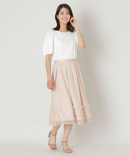 TO BE CHIC (大きいサイズ) / トゥー ビー シック (オオキイサイズ) その他トップス | 【L】リボンネック プルオーバーカットソー | 詳細1