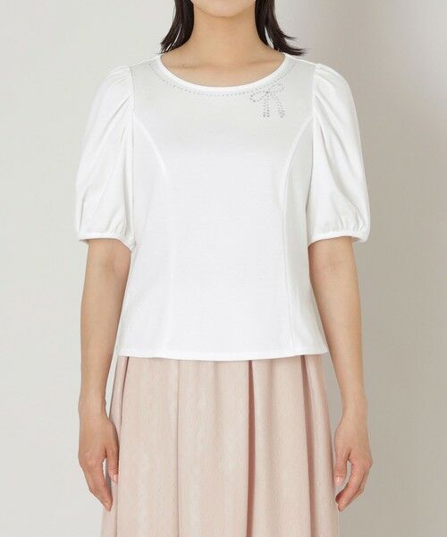 TO BE CHIC (大きいサイズ) / トゥー ビー シック (オオキイサイズ) その他トップス | 【L】リボンネック プルオーバーカットソー | 詳細2