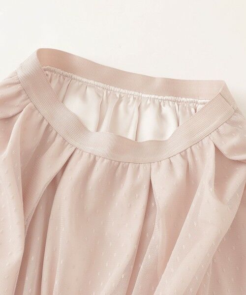 TO BE CHIC (大きいサイズ) / トゥー ビー シック (オオキイサイズ) ロング・マキシ丈スカート | 【L】リボンチュール ギャザースカート | 詳細5