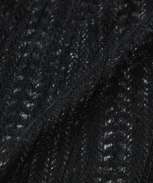 TO BE CHIC (大きいサイズ) / トゥー ビー シック (オオキイサイズ) ブルゾン | 【L】透かし編み ミドルニットカーディガン | 詳細9