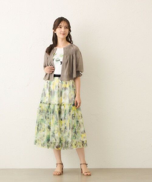 TO BE CHIC (大きいサイズ) / トゥー ビー シック (オオキイサイズ) ブルゾン | 【L】シャーリングショート ボレロ | 詳細3