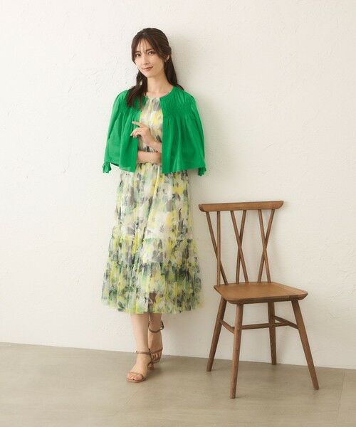 TO BE CHIC (大きいサイズ) / トゥー ビー シック (オオキイサイズ) ブルゾン | 【L】シャーリングショート ボレロ | 詳細5