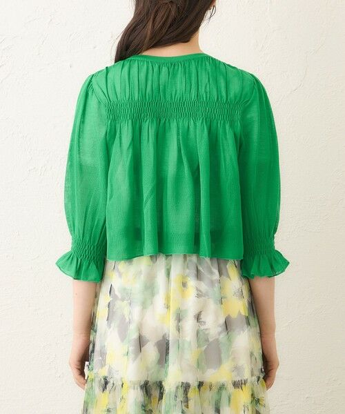 TO BE CHIC (大きいサイズ) / トゥー ビー シック (オオキイサイズ) ブルゾン | 【L】シャーリングショート ボレロ | 詳細8