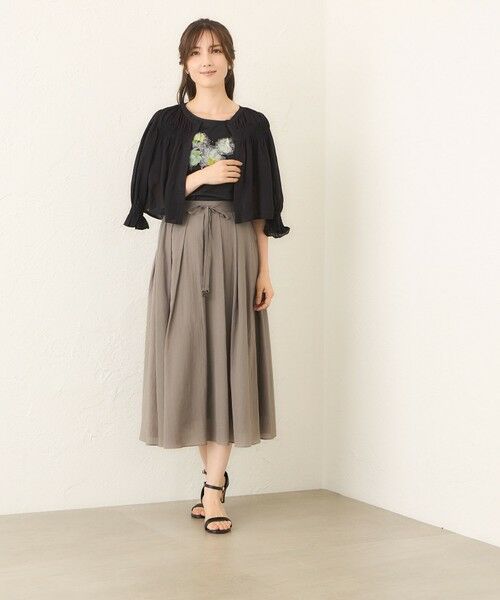 TO BE CHIC (大きいサイズ) / トゥー ビー シック (オオキイサイズ) ブルゾン | 【L】シャーリングショート ボレロ | 詳細2