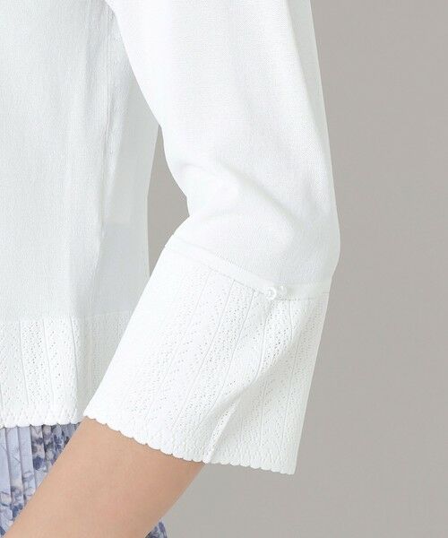 TO BE CHIC (大きいサイズ) / トゥー ビー シック (オオキイサイズ) ブルゾン | 【L】透かし編み ショートボレロ | 詳細7