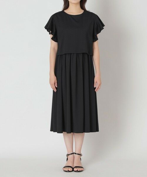 TO BE CHIC (大きいサイズ) / トゥー ビー シック (オオキイサイズ) ロング・マキシ丈ワンピース | 【L】マルチウェイ ジャージワンピース | 詳細4