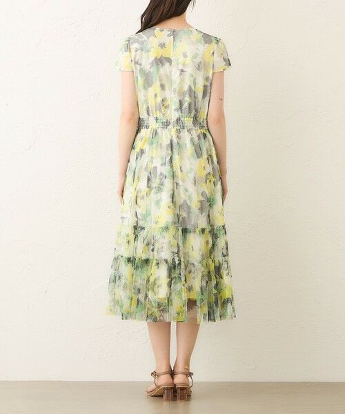 TO BE CHIC (大きいサイズ) / トゥー ビー シック (オオキイサイズ) ロング・マキシ丈ワンピース | 【L】ぼかしフラワー ティアードドレス | 詳細7