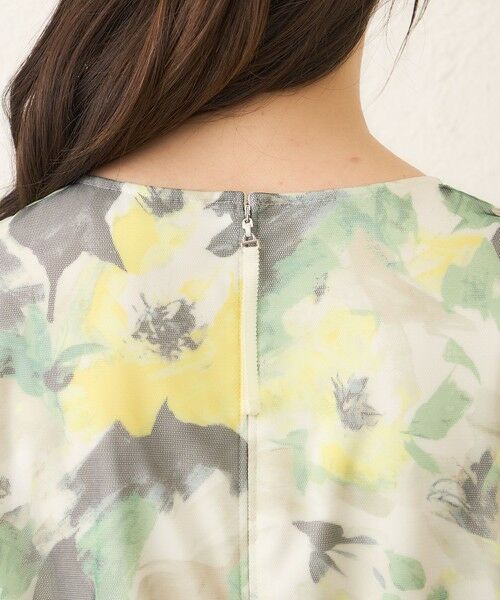 TO BE CHIC (大きいサイズ) / トゥー ビー シック (オオキイサイズ) ロング・マキシ丈ワンピース | 【L】ぼかしフラワー ティアードドレス | 詳細8