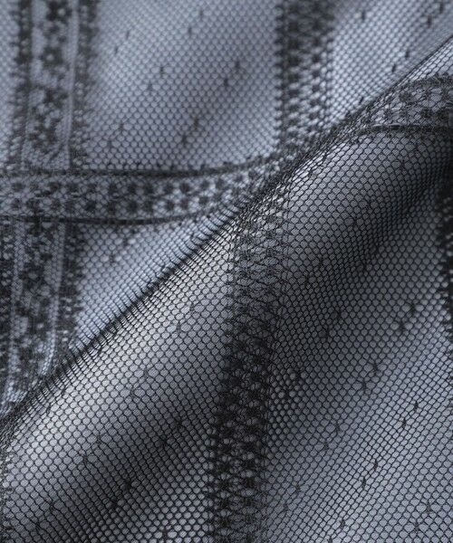 TO BE CHIC (大きいサイズ) / トゥー ビー シック (オオキイサイズ) ロング・マキシ丈ワンピース | 【L】チュールチェック ドッキングワンピース | 詳細9