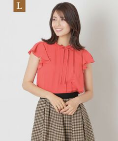 TO BE CHIC (大きいサイズ) / トゥー ビー シック (オオキイサイズ) その他トップス | 【L】ノースリーブ フリルブラウス