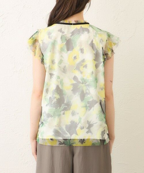 TO BE CHIC (大きいサイズ) / トゥー ビー シック (オオキイサイズ) その他トップス | 【L】ぼかしフラワー リボンブラウス | 詳細5