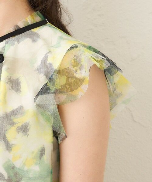 TO BE CHIC (大きいサイズ) / トゥー ビー シック (オオキイサイズ) その他トップス | 【L】ぼかしフラワー リボンブラウス | 詳細7