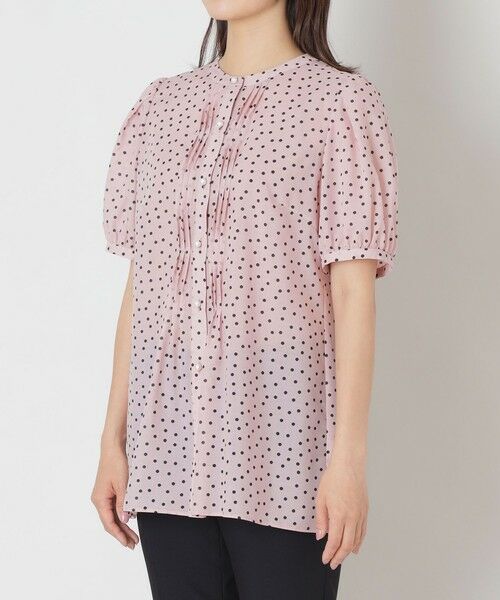 TO BE CHIC (大きいサイズ) / トゥー ビー シック (オオキイサイズ) その他トップス | 【L】ランダムドット ピンタックブラウス | 詳細4