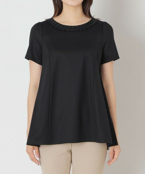 TO BE CHIC チュニック黒レース TO BE CHIC チュニック黒レース トゥービーシック TO BE CHIC 裾