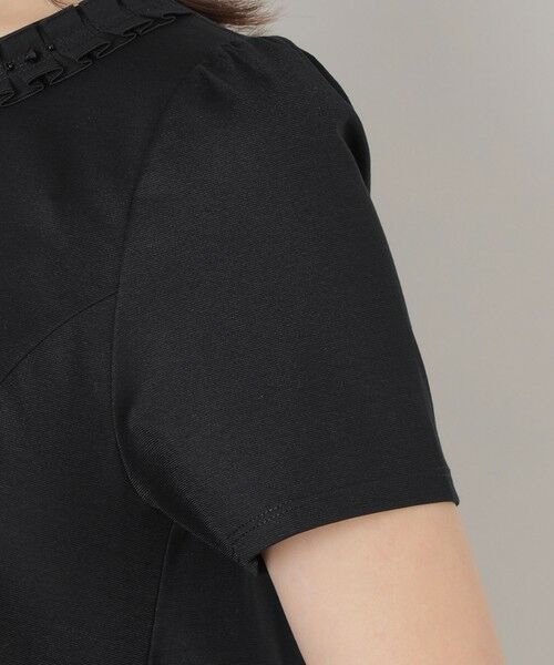 TO BE CHIC (大きいサイズ) / トゥー ビー シック (オオキイサイズ) その他トップス | 【L】タックリボン＆ビジューネック　チュニック | 詳細8