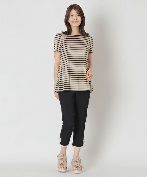 TO BE CHIC (大きいサイズ) / トゥー ビー シック (オオキイサイズ) その他トップス | 【L】バックリボン ボーダーチュニック | 詳細3