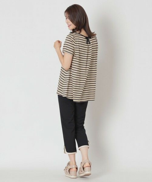 TO BE CHIC (大きいサイズ) / トゥー ビー シック (オオキイサイズ) その他トップス | 【L】バックリボン ボーダーチュニック | 詳細4