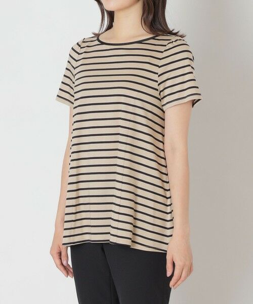 TO BE CHIC (大きいサイズ) / トゥー ビー シック (オオキイサイズ) その他トップス | 【L】バックリボン ボーダーチュニック | 詳細6