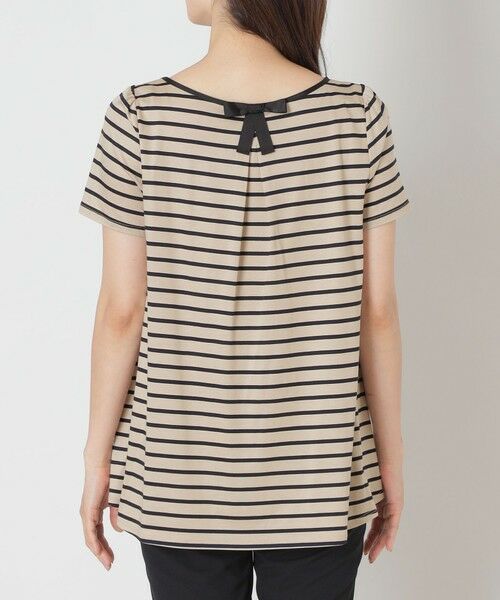 TO BE CHIC (大きいサイズ) / トゥー ビー シック (オオキイサイズ) その他トップス | 【L】バックリボン ボーダーチュニック | 詳細7