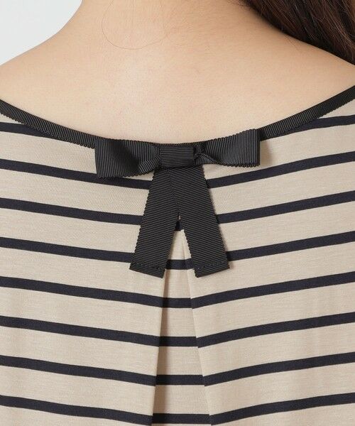TO BE CHIC (大きいサイズ) / トゥー ビー シック (オオキイサイズ) その他トップス | 【L】バックリボン ボーダーチュニック | 詳細8