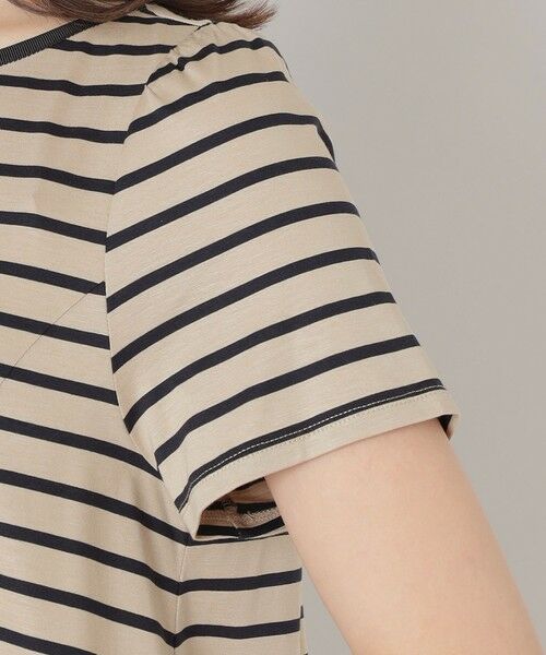 TO BE CHIC (大きいサイズ) / トゥー ビー シック (オオキイサイズ) その他トップス | 【L】バックリボン ボーダーチュニック | 詳細9