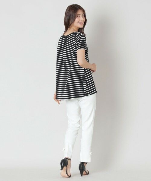 TO BE CHIC (大きいサイズ) / トゥー ビー シック (オオキイサイズ) その他トップス | 【L】バックリボン ボーダーチュニック | 詳細2